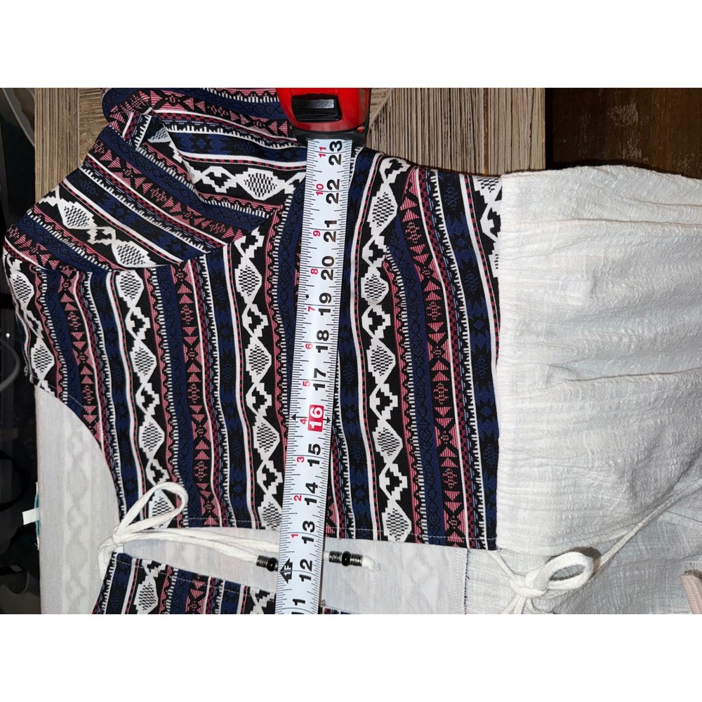 Grace and Lace Boho Tribal Print Bell Sleeve Kimono Cardigan Top XL - Picture 6 of 6